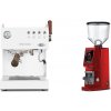 Ascaso Steel DUO PID PLUS, White&Wood + Eureka Atom W 65, ferrari red