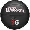 Basketbalová lopta Wilson Team Tribute Philadelphia 76ers Mini Ball WZ4017611XB