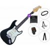 SX SST62+ /HSH SET 2 Black Elektrická gitara