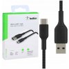 Belkin CAB002bt2MBK oplétaný USB-C - USB-A, 2m, černý