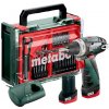 Metabo Metabo AKU vrtací šroubovák POWERMAXX BS BASIC SET, 2x 12 V 2,0 Ah v kufru 600080710