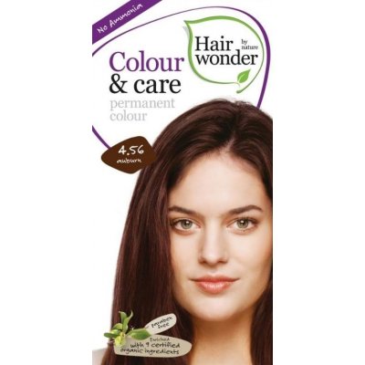 Hairwonder Colour & Care Bio prírodná dlouhotrvající farba na vlasy 4.56 Auburn - gaštanová