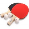 Súprava na stolný tenis: 2 rakety, 3 loptičky v obale Meteor