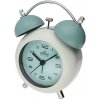Dizajnový kovový budík s klasickým mechanickým zvonením MPM Kitty - B - C01.4433.31