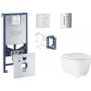 Grohe Rapid SLX - Set predstenovej inštalácie, klozetu, dosky SoftClose, tlačidla Skate Cosmopolitan a súpravy na vhadzovanie tabliet, chróm SANI11BB2131