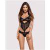 Čipkované Body Obsessive Alluria Floral Lace Body