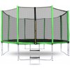 Aga SPORT PRO Trampolína 366 cm Light Green + ochranná sieť + schodíky