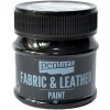 Farba na kožu a textil PENTART 50 ml čierna
