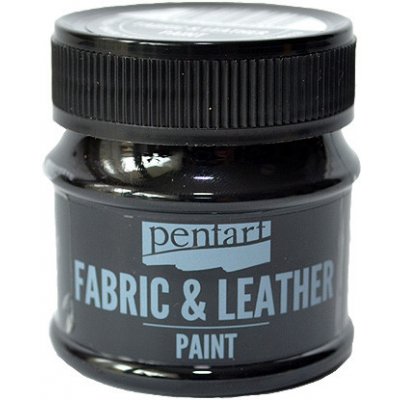 Farba na kožu a textil PENTART 50ml čierna