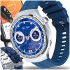 SMARTWATCH STRIEBORNÉ HODINKY 3 PRÚŽKY ROZHOVORY SPORT MENU PL SMART PÁNSKY PULZ