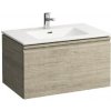 Laufen Pro S - Skrinka s umývadlom, 80x50 cm, svetlý dub H8609644791041
