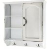 Chic Antique Krémová antik nástenná drevená skrinka s dvierkami Chantal - 56*19*61 cm - Chic Antique