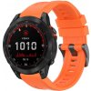 Remienok Solid Wristband oranžový pre Garmin Fenix 7 Solar