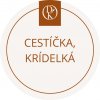 Davídkovo koření Etiketa Cestíčka, krídelká, béžová priemer 4,5 cm 1 ks
