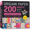 Origami Paper 200 sheets Rainbow Patterns 6