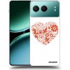 Picasee silikónový čierny obal pre OnePlus Nord 4 - Veľké srdce