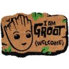 CurePink Marvel Groot Logo Maska FGE0042 hnědá 60 x 40 cm