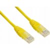 PremiumCord sputp005Y patch UTP, RJ45-RJ45, level 5e, 0,5m, žlutý