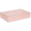 Darčeková krabica s priehľadným vekom 250x150x50 mm, ružová
