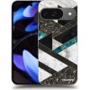 Picasee silikónový čierny obal pre Google Pixel 9 - Dark geometry