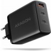 AXAGON ACU-DPQ100, GaN nabíjačka do siete 100W, 3x port (USB-A + dual USB-C), PD3.0PPSQC4+Apple, čierná ACU-DPQ100