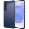 Techsuit Carbon Silicone kryt na Samsung Galaxy S25 – modrý