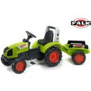 FALK Šliapací traktor Claas Arion 430 s vlečkou