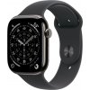 Apple Watch Series 11 GPS + Cellular 46mm Slate Titanium Case with Black Sport Band - S/M, MFD14WF/A