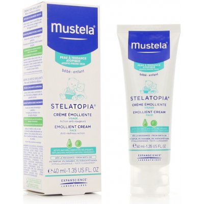 Mustela Bébé Stelatopia zvláčňujúci krém na tvár od narodenia 40 ml