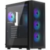 Endorfy skříň Ventum 400 ARGB / ATX / 4x120mm ARGB fan / 2xUSB 3.0 / USB-C / mesh panel / tvrzené sklo / černá EY2A023