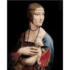 Maľovanie podľa čísel – Dáma s hranostajom (Leonardo da Vinci), 40 × 50 cm, bez rámu a bez napnutého plátna 8596530062363