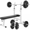 Gorilla Sports Posilňovacia lavica + nakladací set, 100 kg