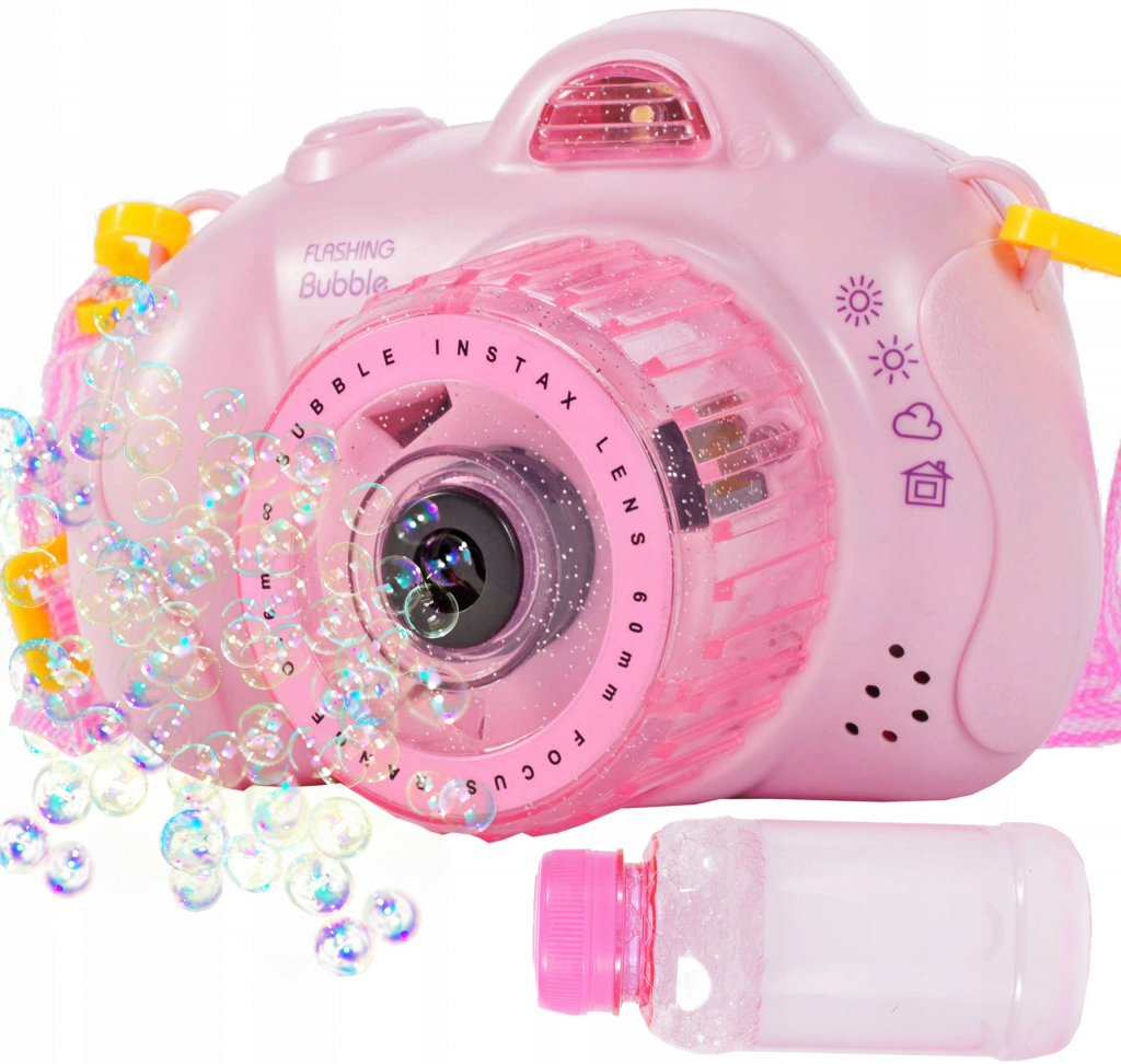 Bublifuk na batérie fotoaparát Flashing Bubble ružový od 8,9 € - Heureka.sk