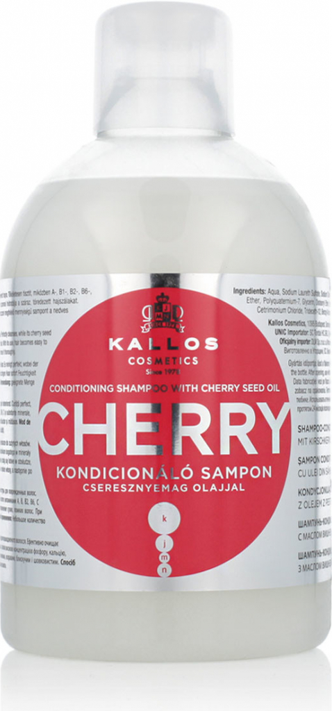 Kallos KJMN Cherry šampón na vlasy s výťažkom z jadier čerešní 1000 ml od  2,04 € - Heureka.sk