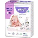 Bella Happy Baby vlhčené utierky sensitive s aloe vera 4 x 56 ks