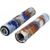 Force gripy BMX160 gumové, bielo-modro-oranž, balené