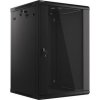 Nástěnný rack 19'' 18U 600X600mm černý flat pack WF01-6618-10B Lanberg