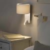 FARO BARCELONA Skladacie nástenné svietidlo s LED svetlom na čítanie, biele - 64304