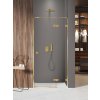 New Trendy Avexa Gold Shine XR sprchové dvere 140 cm výklopné zlatá lesklá/priehľadné sklo EXK-6749