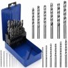Tagred Tagred Vrtáky na kov, valcový vrták HSS 1-10 mm, sada 19 ks