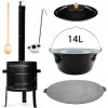 Perfect Home PL-Set-63 Kotlíková súprava 14L, 6ks – kotlina/kotlík/pokrievka/varecha/naberačka/platňa