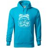 Indian Motorycle Club - Mikina pánska Cape s kapucňou - L ( Svetlý tyrkys )