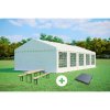 Párty stan 5x10 m PREMIUM SET - stan + pivné sety + podlaha farba Biela