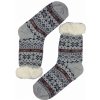 Zimné ponožky Grey s baránkom merino MC 118 svetlošedá