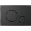 kielle Gemini IV - Ovládacie tlačidlo splachovania, matná čierna 70209040