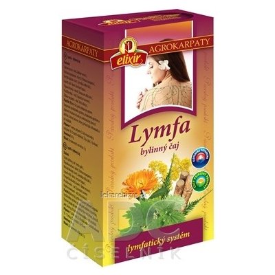 AGROKARPATY elixír BIO Lymfa bylinný čaj v nálevových vreckách 20x2 g