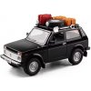Lada Niva Off-road kovový model hračka na batérie svetla zvuk 1:24 Čierna