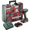 Metabo 602245880 - SB 18 Set - AKU príklepový vŕtací skrutkovač, 18V 2x2Ah Li-Power, Nabíjačka SC 30, Kufor z umelej hmoty, Mobilná dielňa