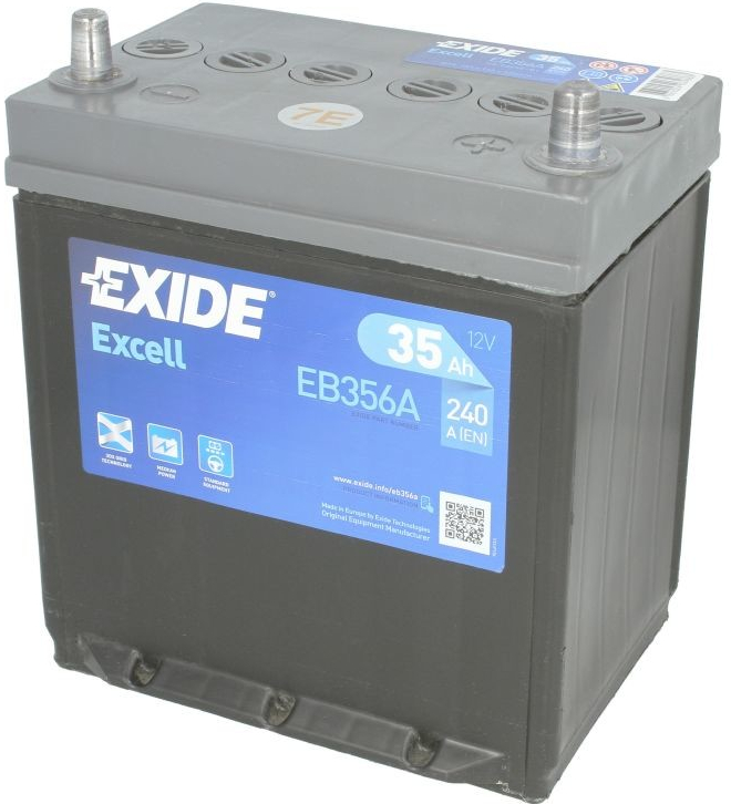 Exide Excell 12V 35Ah 240A EB356