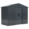 Kovový domček na náradie Helsinki 2,4 x 1,3 m Store Boss antracit
